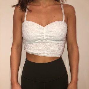 White Lace Tank Bustier